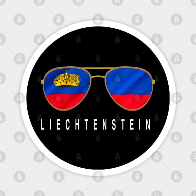 Liechtenstein Sunglasses, Liechtenstein Flag, Liechtenstein gift ,  Liechtensteiner , Magnet by JayD World